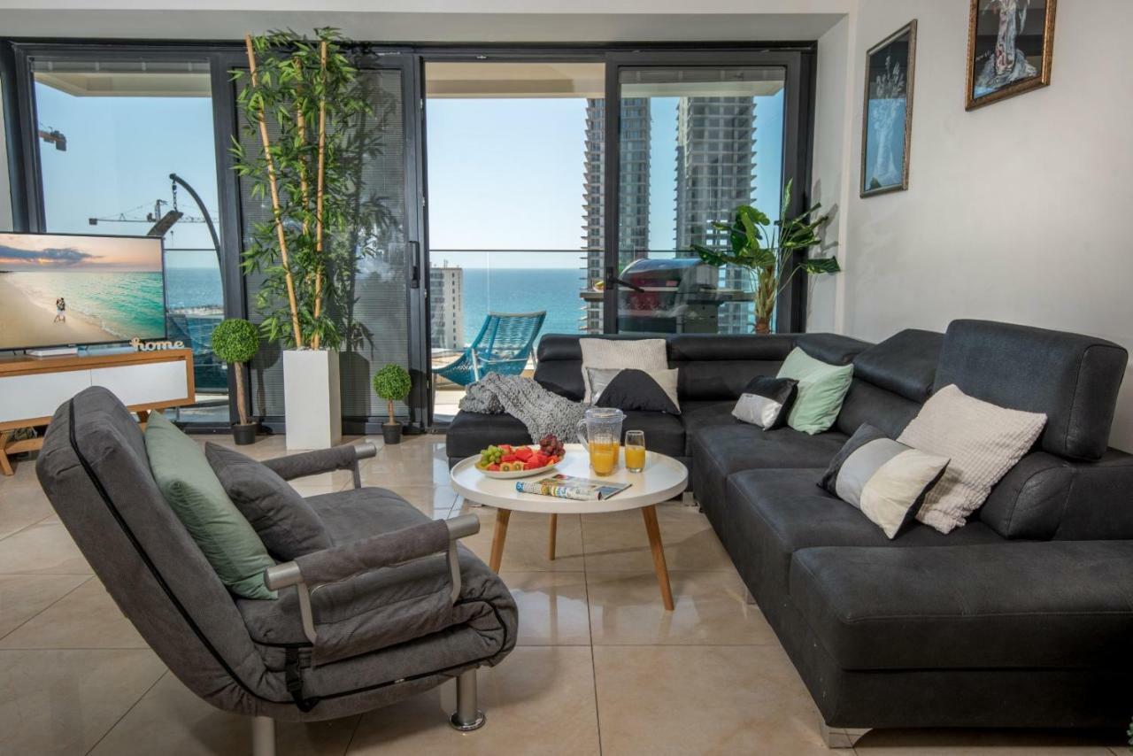 Bat Yam Luxery 5Br Sea View Suite Luaran gambar